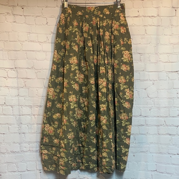 Ralph Lauren Dresses & Skirts - Vintage Ralph Lauren Country Dry Goods Prairie Cottagecore Floral Skirt Size 6